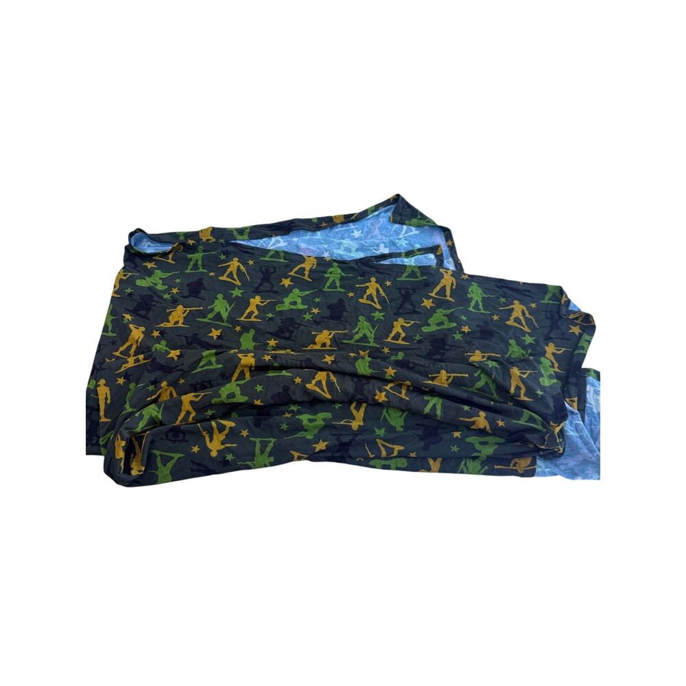 Gigi and Max Army Men Bamboo Swaddle Blanket Toy Soldiers | 95% Bamboo Viscose